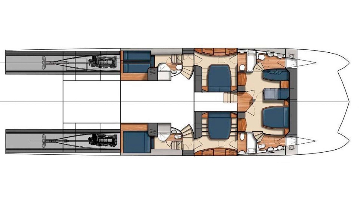 Аренда моторного тримарана Pachoud 86 Power Catamaran на Пхукете
